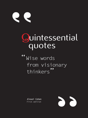 cover image of Quintessential Quotes